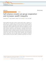 Self-reliance crowds out group cooperation and increases wealth inequality