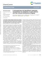 A nitroreductase and glutathione responsive nanoplatform for integration of gene delivery and near-infrared fluorescence imaging