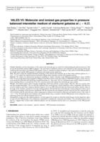 VALES. VII. Molecular and ionized gas properties in the pressure balanced interstellar medium of starburst galaxies at z ~ 0.15