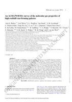 An ALMA/NOEMA survey of the molecular gas properties of high-redshift star-forming galaxies