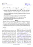 KiDS+GAMA: the weak lensing calibrated stellar-to-halo mass relation of central and satellite galaxies