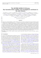 The ALPINE-ALMA [C II] survey: star-formation-driven outflows and circumgalactic enrichment in the early Universe