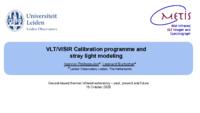 VLT/VISIR calibration programme and stray light modeling