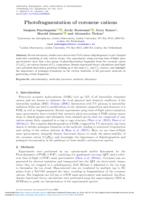 Photofragmentation of coronene cations