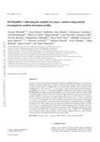 MUSEQuBES: calibrating the redshifts of Ly α emitters using stacked circumgalactic medium absorption profiles