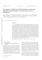 The impact of stellar and AGN feedback on halo-scale baryonic and dark matter accretion in the EAGLE simulations