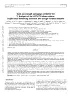 Multi-wavelength campaign on NGC 7469. V. Analysis of the HST/COS observations: Super solar metallicity, distance, and trough variation models