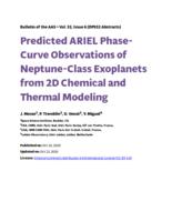 Predicted ARIEL phase-curve observations of Neptune-class exoplanets from 2D chemical and thermal modeling