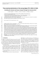 Time-resolved photometry of the young dipper RX J1604.3-2130A: unveiling the structure and mass transport through the innermost disk