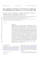 The evolution of rest-frame UV properties, Ly α EWs, and the SFR-stellar mass relation at z ∼ 2-6 for SC4K LAEs