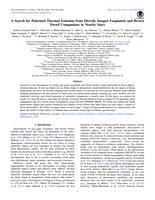 A search for polarized thermal emission from directly imaged exoplanets and brown dwarf companions to nearby stars