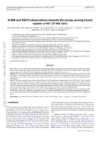 ALMA and NACO observations towards the young exoring transit system J1407 (V1400 Cen)