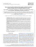 Intervessel pit membrane thickness best explains variation in embolism resistance amongst stems of Arabidopsis thaliana accessions