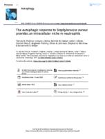 The autophagic response to Staphylococcus aureus provides an intracellular niche in neutrophils