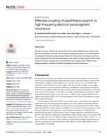 Effective coupling of rapid freeze-quench to high-frequency electron paramagnetic resonance