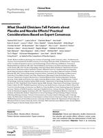 What should clinicians tell patients about placebo and nocebo effects? Practical considerations based on expert consensus
