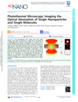 Photothermal microscopy: imaging the optical absorption of single nanoparticles and single molecules