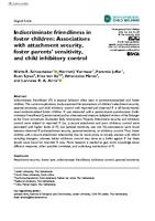 Indiscriminate friendliness in foster children: Associations with attachment security, foster parents’ sensitivity, and child inhibitory control