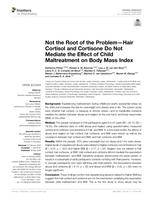 Not the root of the problem:  Hair cortisol and cortisone do not mediate the effect of child maltreatment on BMI