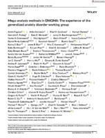 Mega-analysis methods in ENIGMA: the experience of the generalized anxiety disorder working group