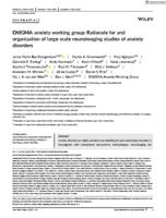 ENIGMA-anxiety working group: rationale for and organization of large-scale neuroimaging studies of anxiety disorders