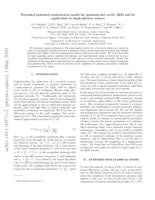 Extended polarized semiclassical model for quantum-dot cavity QED and its application to single-photon sources