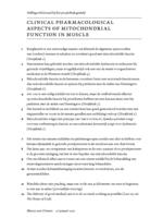 Clinical pharmacological aspects of mitochondrial function in muscle