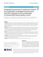 Integrated assessment of medicinal rhubarb by combination of delayed luminescence and HPLC fingerprint with emphasized on bioactivities based quality control