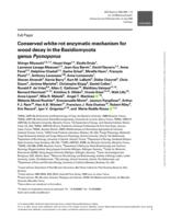 Conserved white-rot enzymatic mechanism for wood decay in the Basidiomycota genus pycnoporus