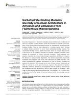 Carbohydrate binding modules: diversity of domain architecture in amylases and cellulases from filamentous microorganisms