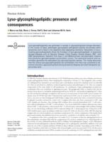 Lyso-glycosphingolipids: presence and consequences