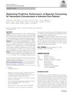 Optimizing predictive performance of bayesian forecasting for vancomycin concentration in intensive care patients