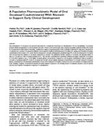 A population pharmacokinetic model of oral docetaxel coadministered with ritonavir to support early clinical development