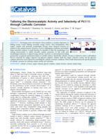 Tailoring the electrocatalytic activity and selectivity of Pt(111) through cathodic corrosion