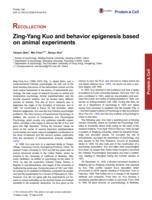 Zing-Yang Kuo and behavior epigenesis based on animal experiments