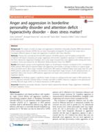 Anger and aggression in borderline personality disorder and attention deficithyperactivity disorder – does stress matter?