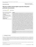 Bayesian variable selection logistic regression with paired proteomic measurements