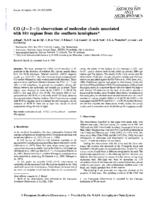 CO (J = 2-1) observations of molecular clouds associated with H II regions from the southern hemisphere