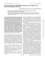 Crystal structures of allosamidin derivatives in complex with human macrophage chitinase