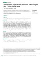 Differential associations between retinal signs and CMBs by location: The AGES-Reykjavik Study