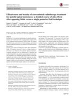 Effectiveness and toxicity of conventional radiotherapy treatment for painful spinal metastases: a detailed course of side effects after opposing fields versus a single posterior field technique