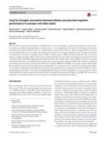 Food for thought: association between dietary tyrosine and cognitive performance in younger and older adults