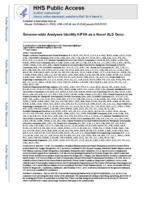 Genome-wide Analyses Identify KIF5A as a Novel ALS Gene