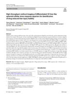 High-throughput confocal imaging of differentiated 3D liver-like spheroid cellular stress response reporters for identification of drug-induced liver injury liability