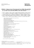 ISOGAL: A deep survey of the obscured inner Milky Way with ISO at 7 mu m and 15 mu m and with DENIS in the near-infrared