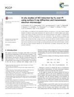 In situ studies of NO reduction by H-2 over Pt using surface X-ray diffraction and transmission electron microscopy