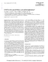 LMCX-4 - The optical 30-day cycle and its implications