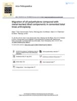 Migration of all-polyethylene compared with metal-backed tibial components in cemented total knee arthroplasty