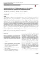 Multiplex real-time PCR for diagnosing malaria in a non-endemic setting: a prospective comparison to conventional methods
