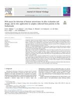 PCR assays for detection of human astroviruses: In silico evaluation and design, and in vitro application to samples collected from patients in the Netherlands